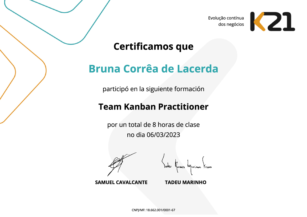 Certificado K21